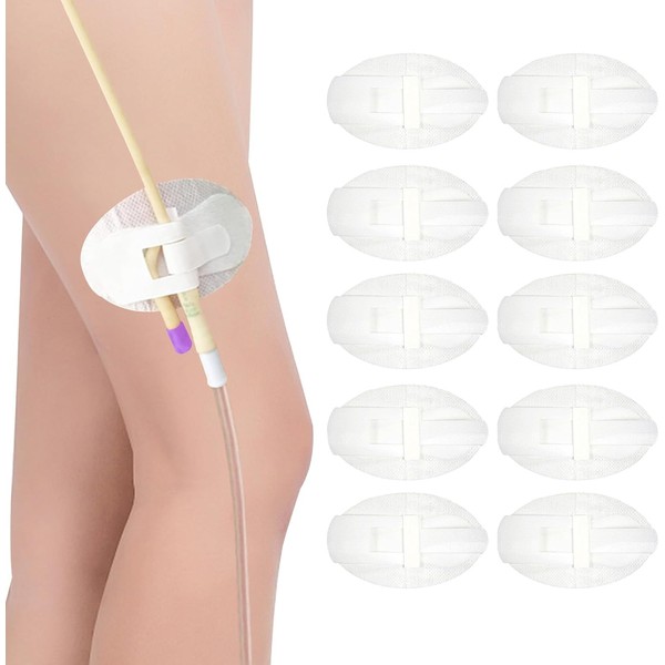 APOMOONS 10 Stück Katheter Stabilisierungsgerät, Beinbandhalter Aufkleber, Katheterzubehör, Harnbeintasche Röhrenhalter,