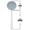 Stainless Steel Skimmer with Handle - Slotted Metal Strainer Spoon