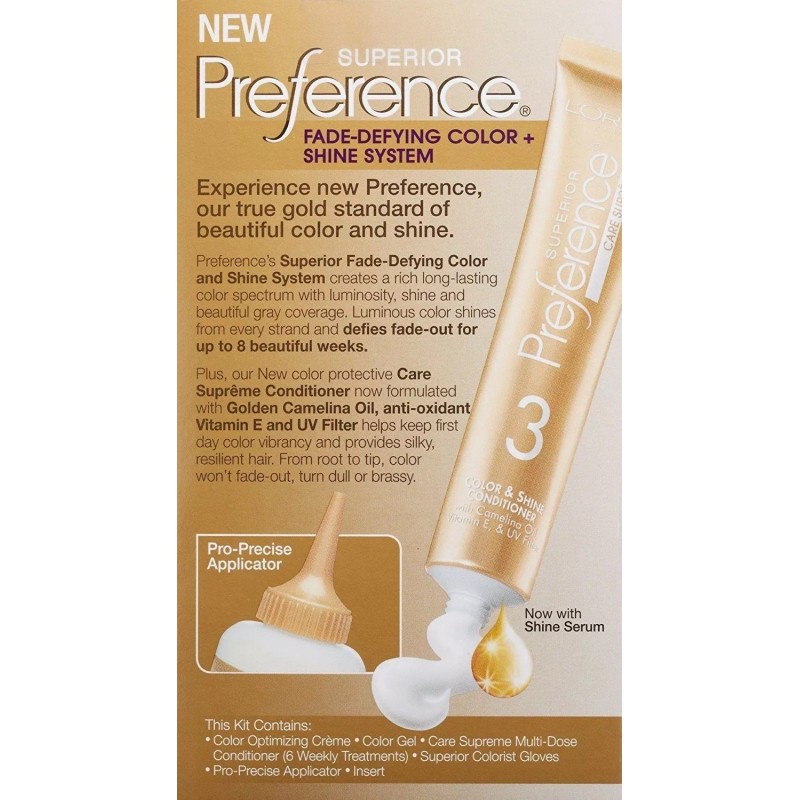 L'Oréal Loreal Superior Preference Hair Color 8.5A Champagne Blonde Defying