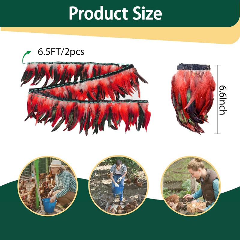 6.5FT Feathers for Chick Brooder Heating Plate, Cuttable Feather are