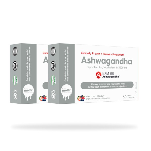 NutraMeltz Ashwagandha 250 mg | Quick Dissolving Tablets - 60