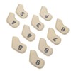 10PCS Golf Head Protective Covers Waterproof PU Material Golf Putter