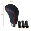 Lunsom Leather Shift Knob, Car Gear Shifter Stick Auto R