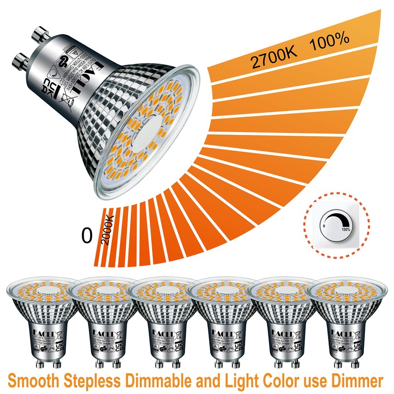 GU10 LED, continuous dimming