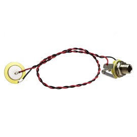 C. B. Gitty Pre-Wired Piezo Pickup with Jack for Cigar Box Guitars & More - No Soldering Required!