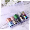 SAFIGLE 30rolls Nail Decals Women Nail Art Sticker Holographic Easy