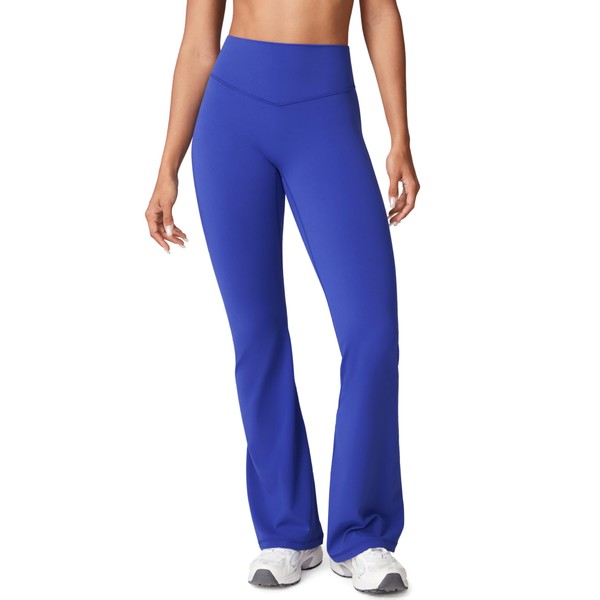 UNISSU Hugcurve No Front Seam High Waisted Flare Leggings for