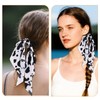 Cow Print Elastic Hair Ties for Women Rabbit Bunny Ear