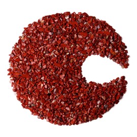 ZHIYUXI Red Jasper Chips Fish Tank Gravel Vase Filler Stones Bulk Crushed Crystals Gemstone Polished Natural Quartz Stone Healing Crystals Glass Stones Fish Rocks