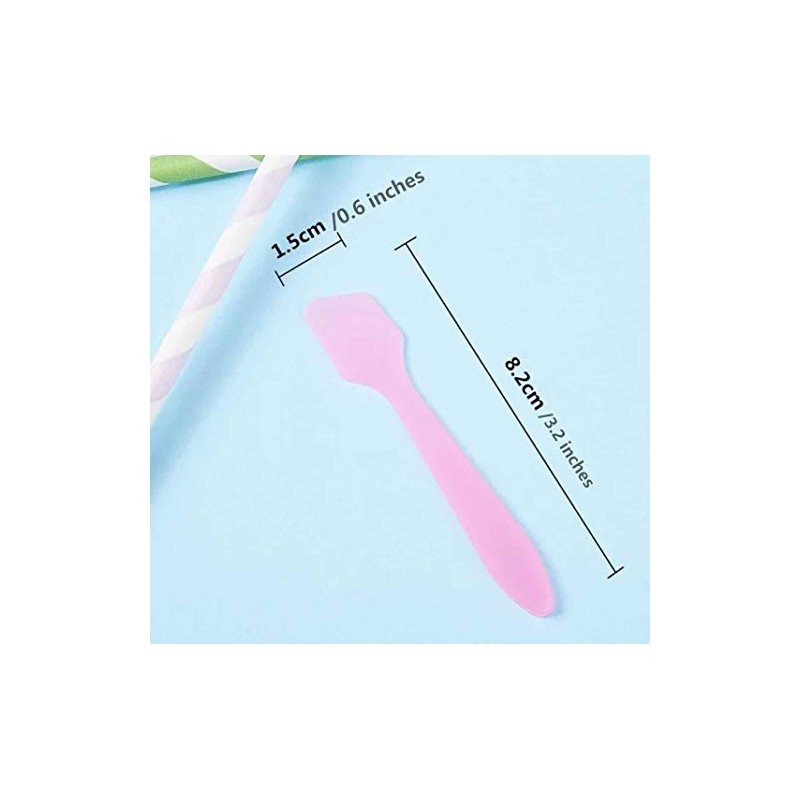 Reusable Mini Make-up Spatulas, 100 pieces,Pink.