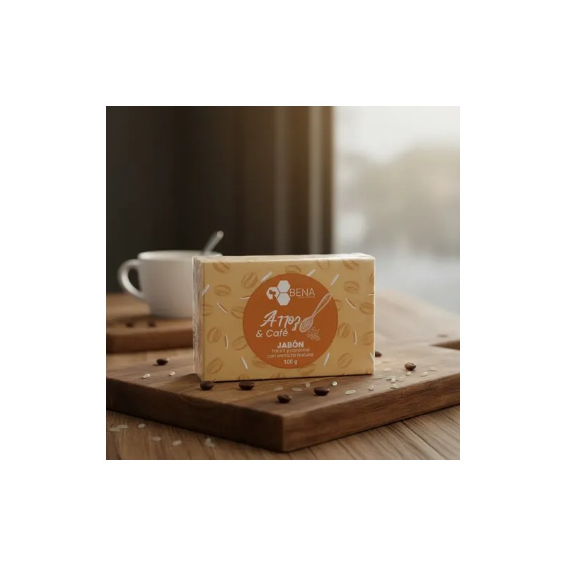 10 Jabón Exfoliante Café Y Arroz Premium 100gr