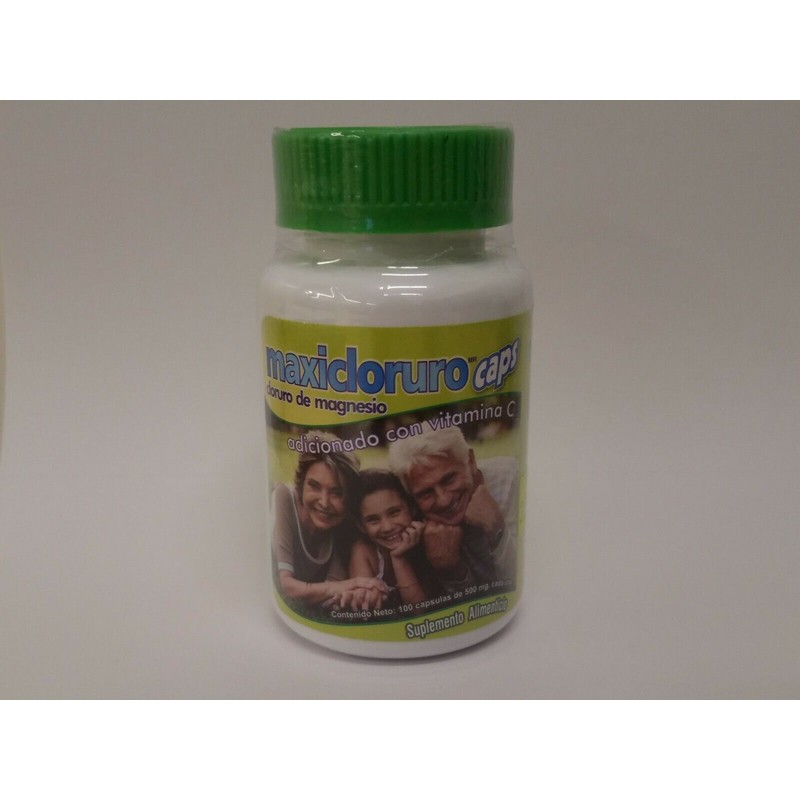 MAGNESIUM CHLORIDE MAXICLORURO CAPS 100 CAPSULES 500 mg CLORURO DE