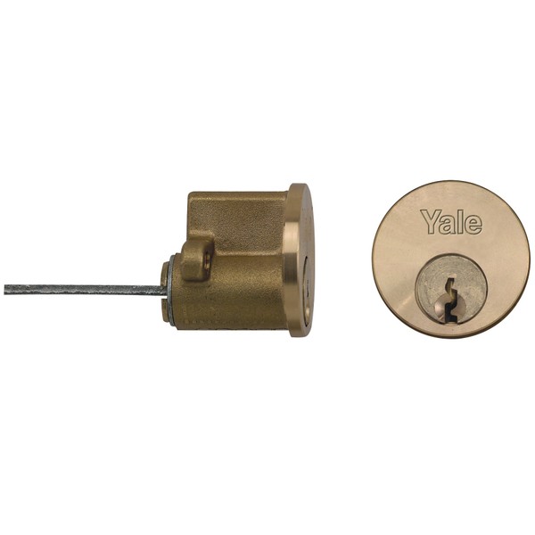 Yale Locks P1109 Replacement Rim Cylinder 2 Keys Brass Visi Pack