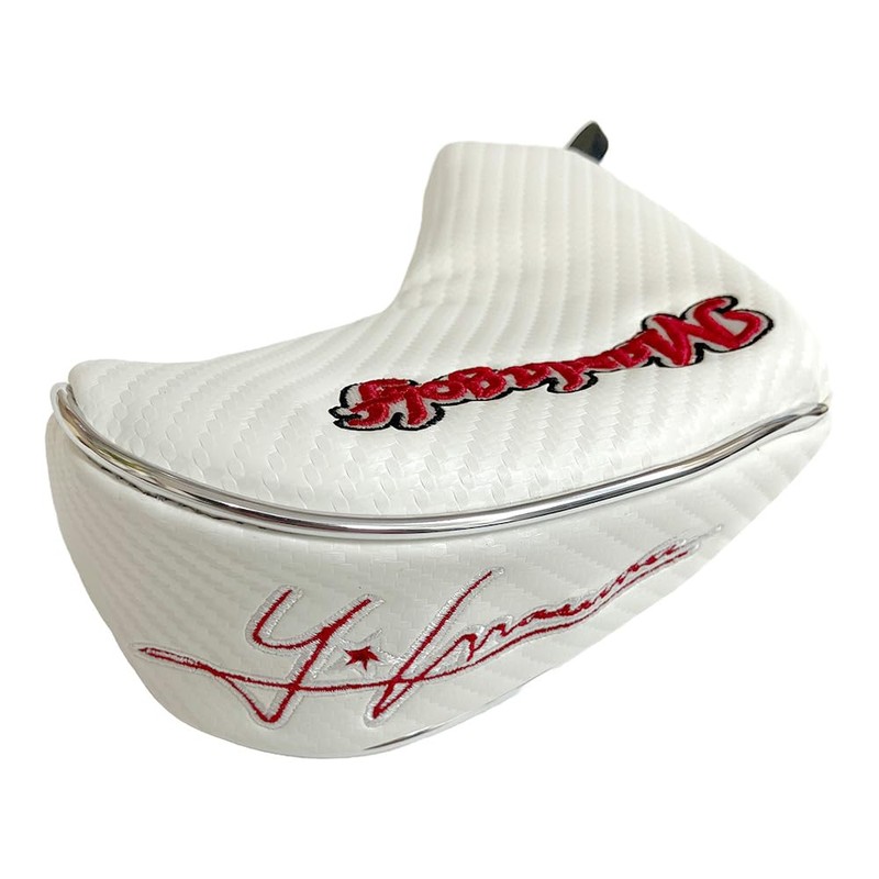 Masdagolf Putter Cover, Zipper Type, White, Genuine Manufacturer Product