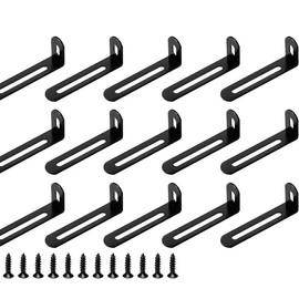 Adjustable Right Angle Brackets Metal L Bracket,15Pcs 90 Degree Corner Fastener Brace Support,Adjustable L-Shape Corner Brace with Slot,Corner Brace L Brackets Corner Bracket 90 Degree Corner Bracket