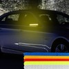Reflective Car Side Safety Mark Stickers Skrip Yellow Pair GD02312 100ea