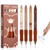 CRESZZLE Erasable Ballpoint Pen Set, Pack of 4, Cute Bear