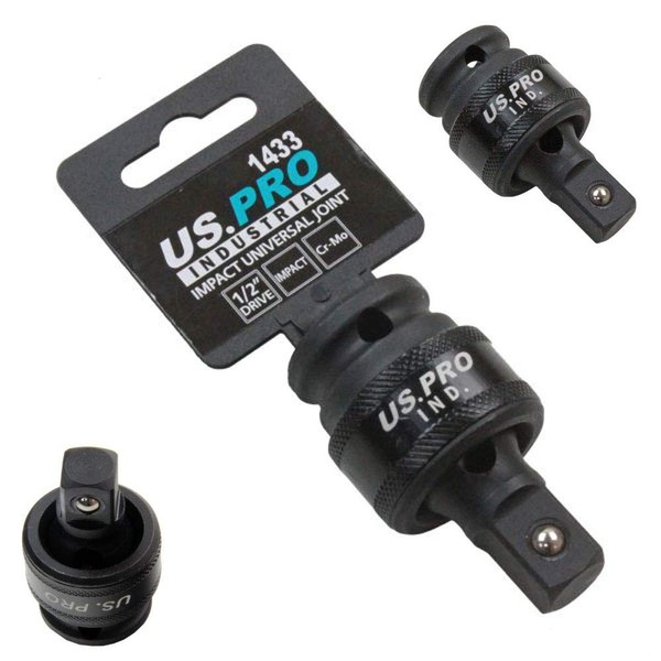 US Pro Industrial 1/2" Drive Impact Universal Joint UJ Wobble