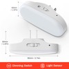 DORESshop Red Night Light, Auto On/Off, 0-100 LM Adjustable Brightness,