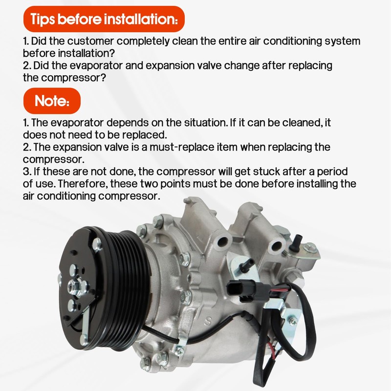 Kessocco CO 4918AC AC Compressor 38810RNAA01 Air Conditioning Compressor Replacement