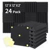 Focusound 24 Packs Acoustic Foam Panels 2" X 12" X
