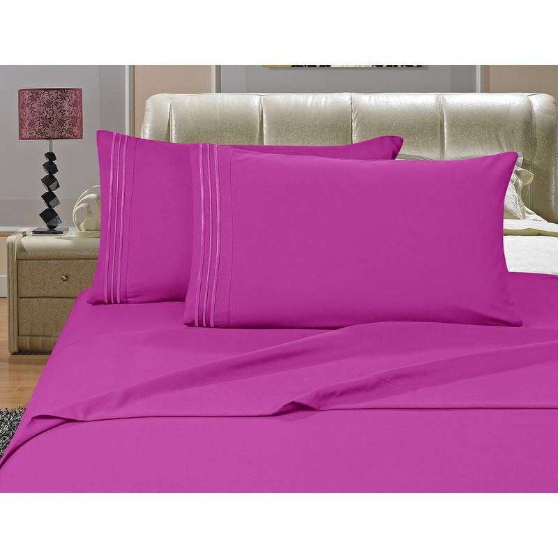 Elegant Comfort Luxurious Solid Pillowcases - Premium Hotel Quality Microfiber