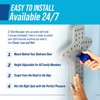 EZ-Bak Massager - Wall Mounted Roller Ball Massage for Deep