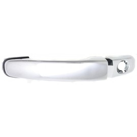KarParts360 for Chevy Equinox Exterior Door Handle Front Driver Side Chrome 2010-2017 | with Key Hole | Trim:All Submodels
