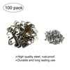 100 Pack Metal Triangle Ring Picture Hangers, D Rings Picture