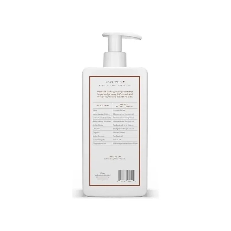 Shampoo Native Hair Care Coco y Vainilla