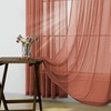 KOUFALL Burnt Orange Curtain Panels for Living Room Semi Sheer
