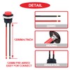 MKBKLLJY 10pcs 16mm Red Push Button Switch SPST 3A 250V