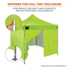 Ergodyne SHAX 6096 Tent Sidewall with Zipper Opening, Fits 10ft x 10ft Pop Up Canopy Tents