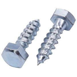 SKIR'CO (30 pcs) DIN 571 Zinc Plated Steel Hexagon Head Wood Screws M8 x 30 mm, Coach Screws, Hex Screw, Lag Bolts