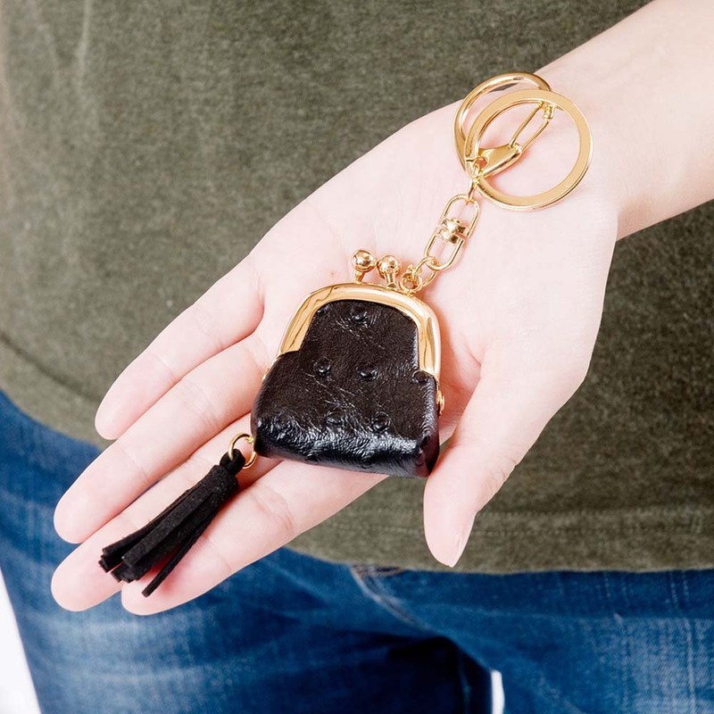 [koronxtu and Cute] Palm-Size Pouch Charm (Black)