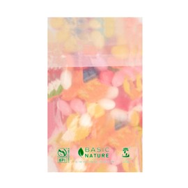 Restaurantware-Bag Tek 5 x 3 Inch Self Sealing Bags, 100 Disposable Cookie Bags - Lip And Tape Design, 1.5 Mil Thick, Translucent Plastic Resealable Bakery Bags, Greaseproof, For Treats, Candies