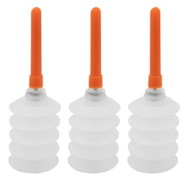 Peachtree Woodworking Accordion Style Squeezable Glue Container with Glue Injector Needle and Cap 3 Pack