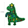 Cute-Patch Christmas Tree Dinosaur Embroidered Peel-and-Stick Iron On Patches