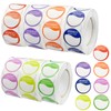 quiodok 7 Rolls Round Dots Food Labels, Days of The