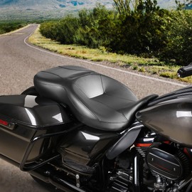 TCMT Hammock Driver Passenger Seat For Harley Touring Road King Street Road Electra Glide Ultra Limited Tri Glide 2009-2023