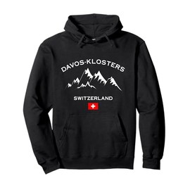 Davos - Klosters Swiss Mountain Switzerland Alpine Souvenir Pullover Hoodie