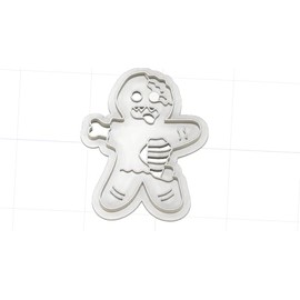 3D Printed Zombie Gingerbread Man Cookie Cutter
