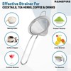 Upgraded 3.3" 304 Stainless Steel Fine Mesh Strainers for Kitchen,
