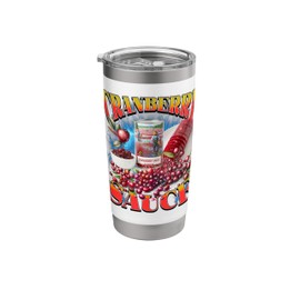 Cranberry Sauce Bootleg Funny Thanksgiving Dinner Side Dish Stainless Steel Insulated Tumbler
