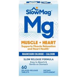 슬로우 매그 머슬 + 하트 마그네슘 클로라이드+칼슘 -- 60정 Slow Mag Muscle + Heart Magnesium Chloride + Calcium -- 60 Tablets
