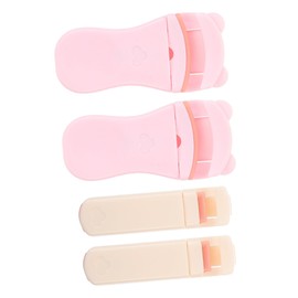IWOWHERO 4pcs Portable Eyelash Curler Clips Compact Makeup Tool for Women for Curling Adjusting Eyelashes Lightweight Easy to Carry for Travel Daily Use