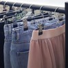 DUOFIRE Pant Hangers 15 Pack Adjustable Width Metal Skirt Hangers