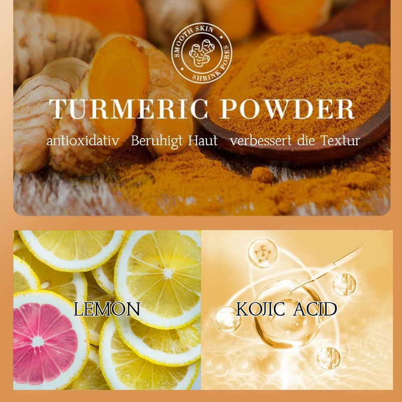 MrCuvaryas 2 x Turmeric and Kojic Acid Soap with Lemon