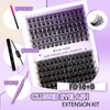 Eyelash Extensions Set, 16-20 mm, FD18+B, D-Curl, Individual Eyelashes, Natural