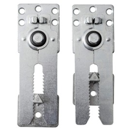 Metal Connecting Hooks with Spring for Sofas and Furniture - Pack of 2 - Adjustable Alligator Clips for Fixing Cabinets - Metal Colour - 160 x 60 mm